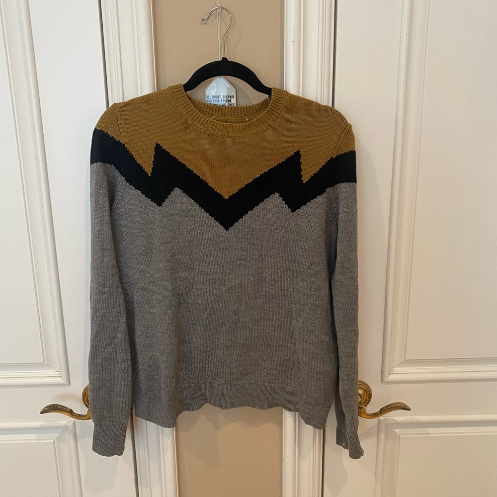 ALC Sweater in black grey and mustard